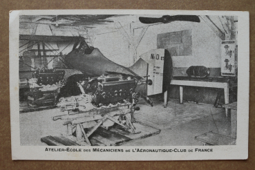 Ansichtskarte AK Paris Aeronautique Club de France 1905-1925 Atelier Schule MechanikerTechnik Motor Flugzeug Porpeller Ortsansicht Frankreich France 75 Paris